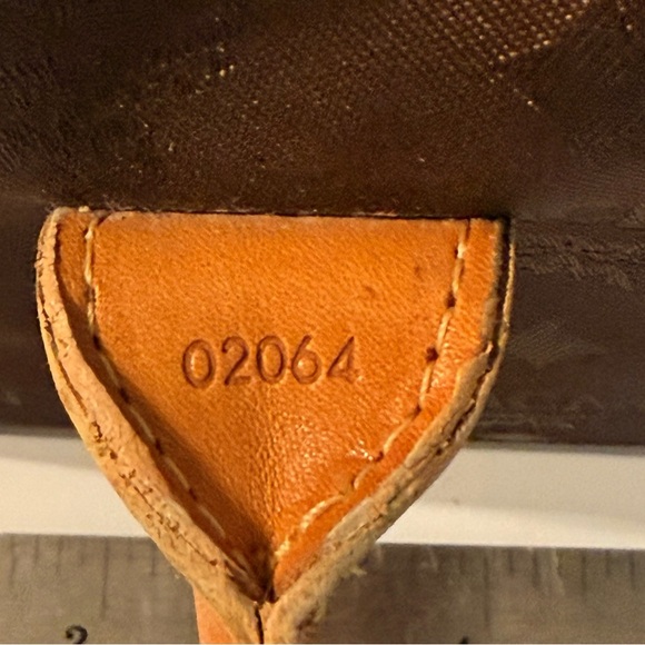 MCM Boston Satchel Hand Bag Nylon Leather Dark Brown Authenticated COA - Picture 7 of 16